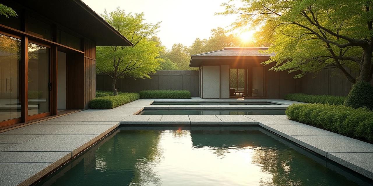 Zen garden landscape in Tokyo